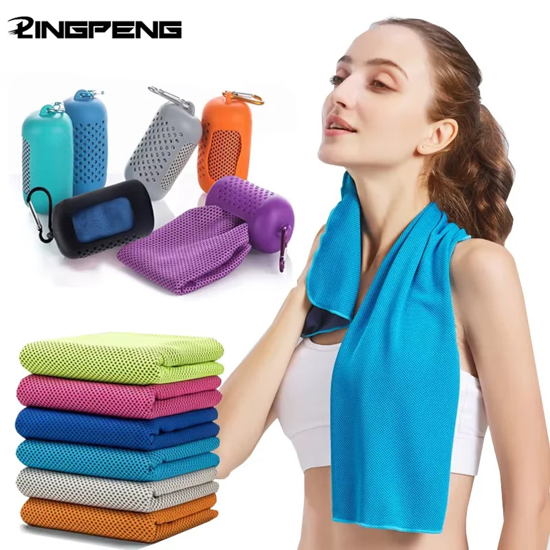 Camp Towel Microfiber - ผ้าเช็ดตัวไมโครไฟเบอร์สำหรับกีฬากลางแจ้ง แห้งเร็ว ระบายความร้อน ผ้าเย็นสำหรับออกกำลังกาย ผ้าเย็นสำหรับตั้งแคมป์