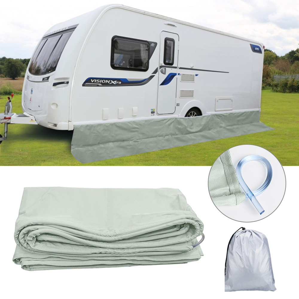 Outdoor In Camping - ผ้าคลุมกันลมกันฝุ่นสำหรับรถบ้าน/รถแคมป์ปิ้ง อุปกรณ์เสริมสำหรับกันสาดรถบ้าน