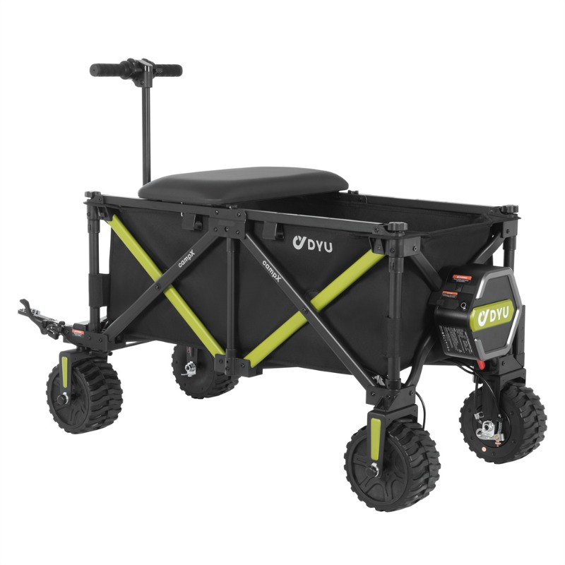 Outdoor Camping Vehicle Wagon - รถเข็นแคมป์ปิ้งไฟฟ้าพับได้ Airo DYU CampX สี่ล้อ โครงอะลูมิเนียม