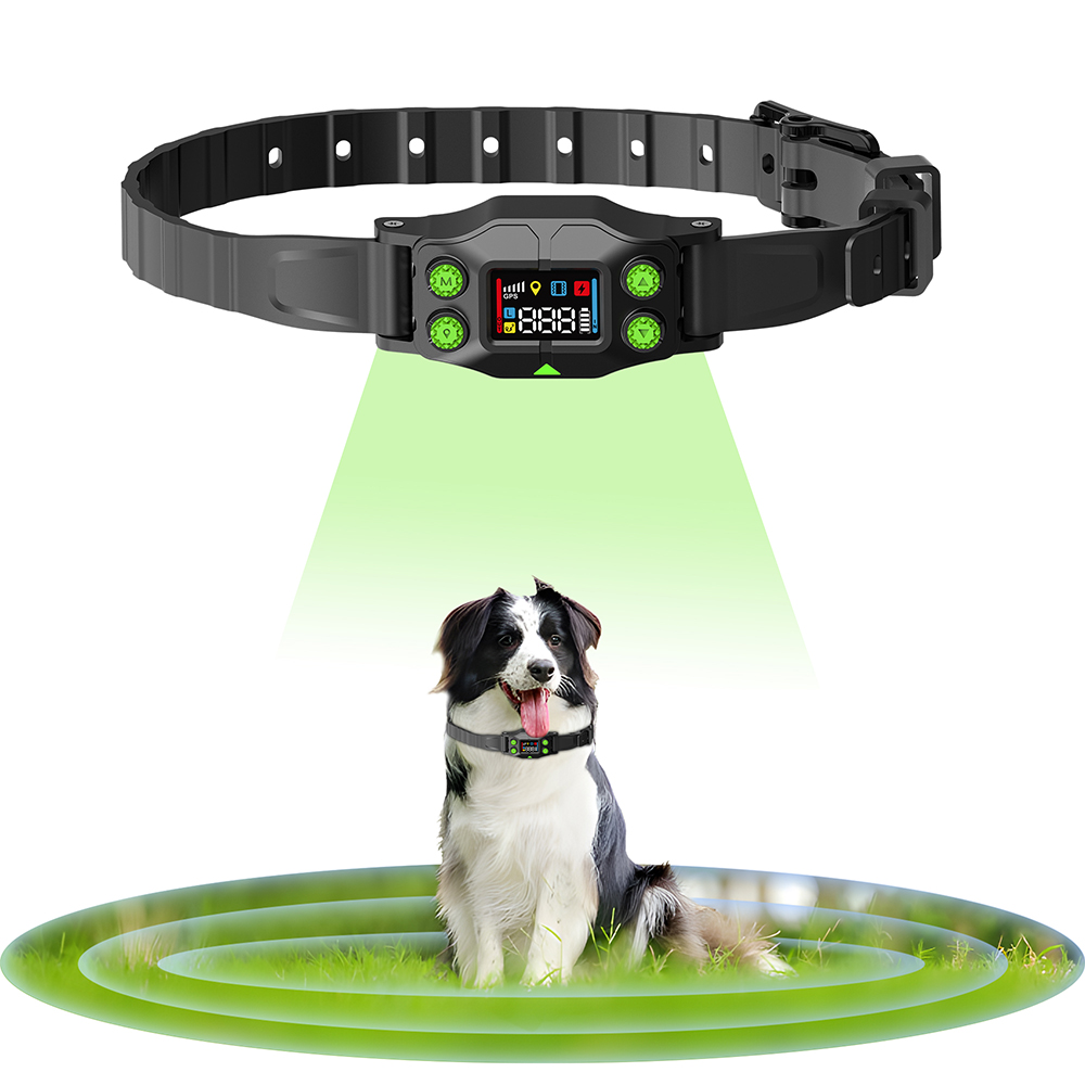 Outdoor Camping Dog Fence - ระบบรั้วสุนัขไร้สาย GPS ปลอกคอช็อตไฟฟ้า กันน้ำ IPX7 ระบบควบคุมสุนัขแบบชาร์จไฟได้
