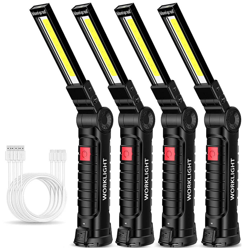 Outdoor Camping Lantern - ไฟฉาย LED แบบพับได้แบบพกพาแม่เหล็กที่แข็งแกร่ง COB ไฟทำงานประเภท C