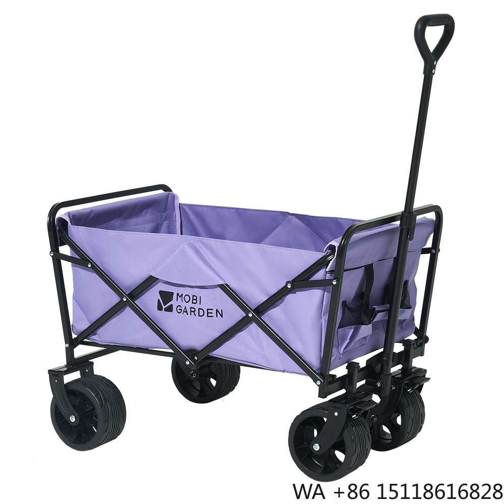 Outdoor Camping Vehicle Wagon - รถเข็นพับได้สี่ล้อ Mobi Garden สำหรับใช้งานพิเศษกับรถแคมป์ปิ้งและรถเข็นแคมป์