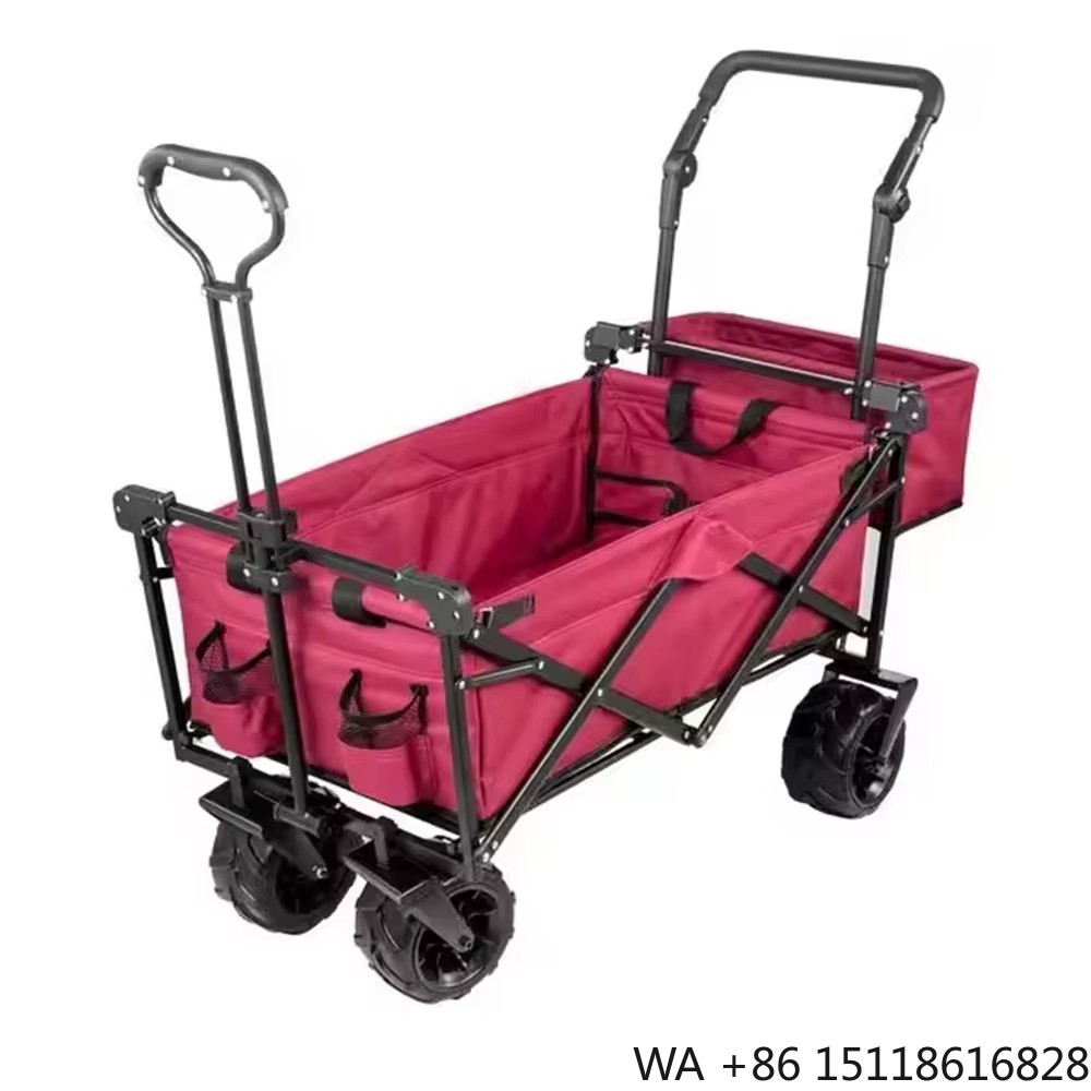 Outdoor Camping Vehicle Wagon - รถเข็นพับได้ขนาดใหญ่สำหรับแคมป์ปิ้งกลางแจ้ง นำเข้าจากต่างประเทศ พร้อมหลังคาพับเก็บได้/รถเข็น