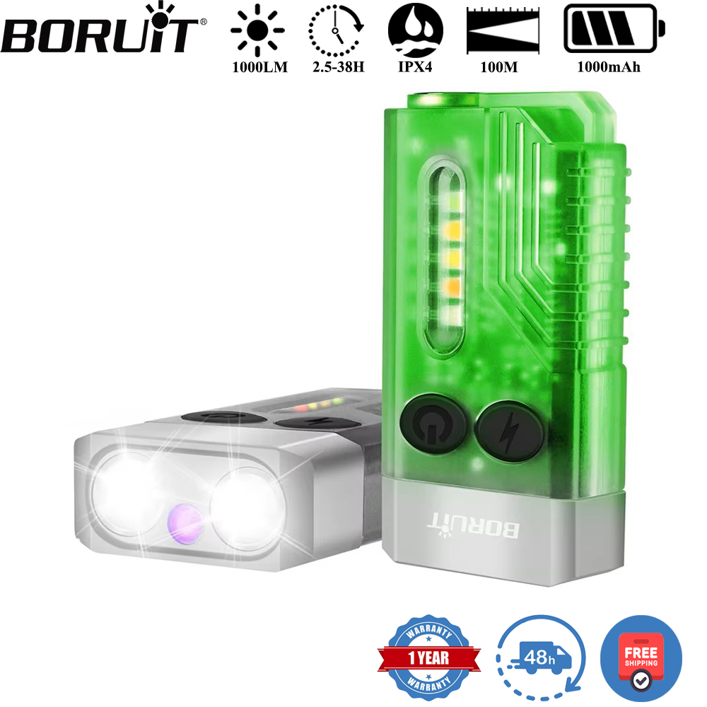 Outdoor Camping Lantern - ไฟฉายพวงกุญแจ BORUiT V10 แบบ UV LED