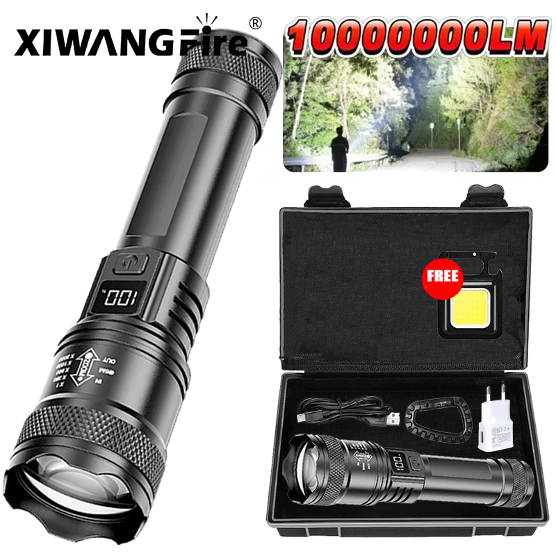 Outdoor Camping Lantern - ไฟฉาย LED Ultra Bright 2000LM Type-C