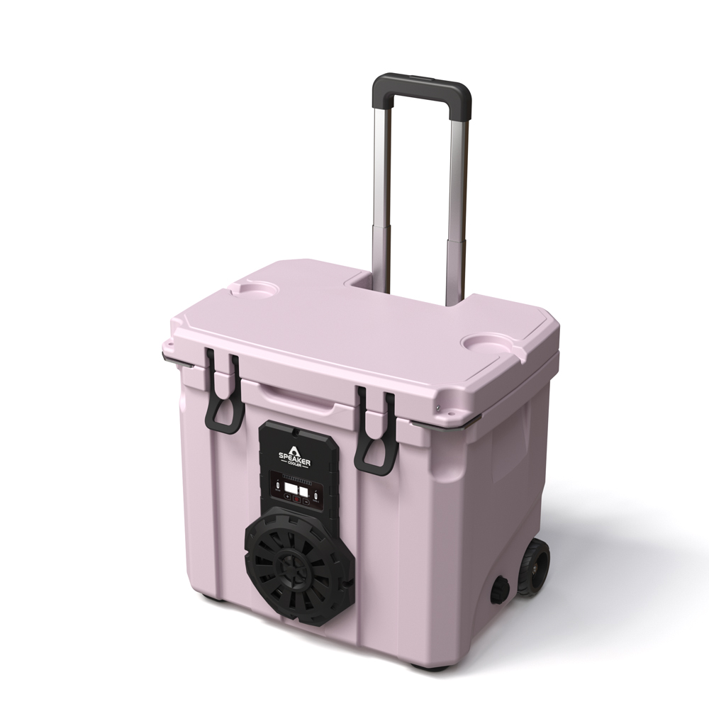 Outdoor In Camping - กล่องเก็บความเย็นแบบพกพาขนาด 35 ลิตร พร้อมล้อ PE PU