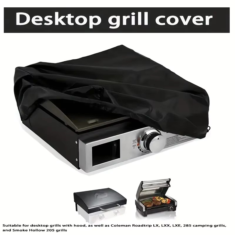 Outdoor Camping Bbq - ผ้าคลุมเตาปิ้งย่างแบบผ้าอ๊อกซ์ฟอร์ด, ผ้าคลุมป้องกัน, เหมาะสำหรับ RV กิจกรรมกลางแจ้ง แคมป์ปิ้ง