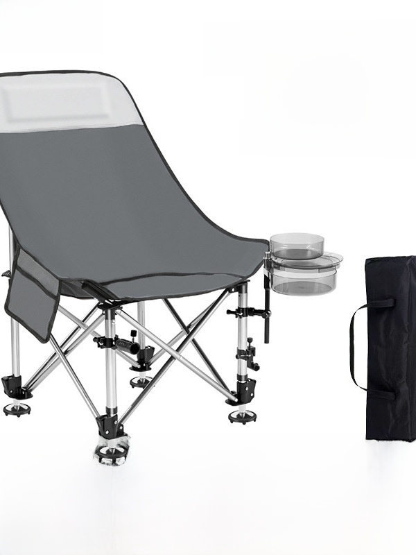 Outdoor Camping Gear Brands - เก้าอี้ตกปลาพับได้แบบพกพา ดีไซน์โปร่ง สำหรับตั้งแคมป์และเดินทางกลางแจ้ง ไม่มีแบรนด์ ไม่ใช่สินค้าที่จดทะเบียนจากหลางฟาง
