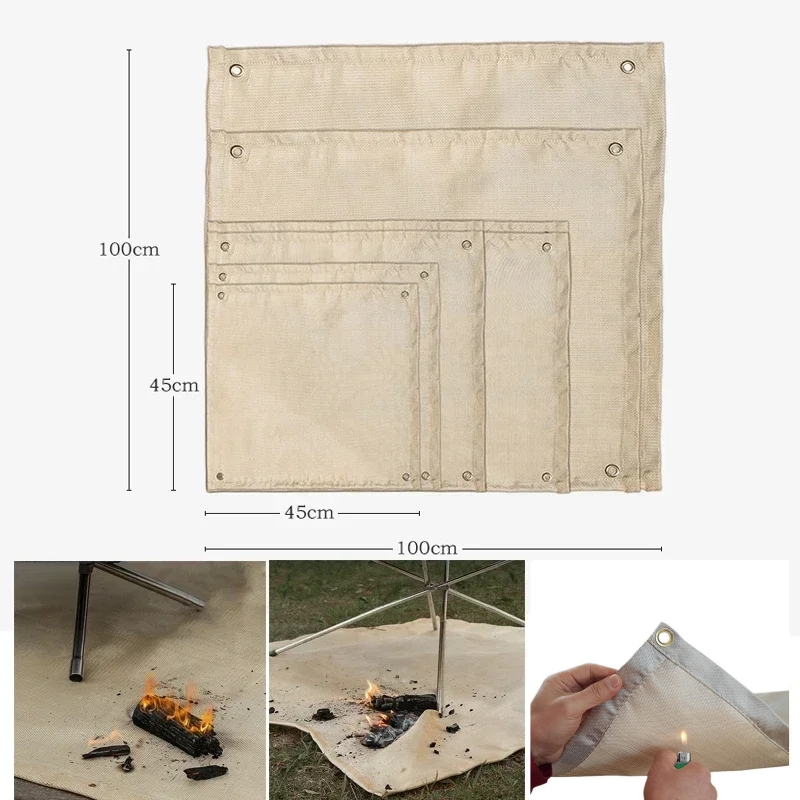 แผ่นรองกันไฟสำหรับตั้งแคมป์ ผ้ - Outdoor Camping Bbq บทวิจารณ์และราคา