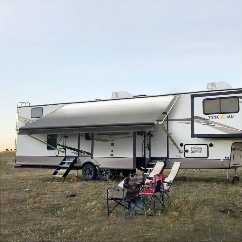 กันสาดควบคุมด้วยมือ Awnlux ราค - Outdoor In Camping บทวิจารณ์และราคา