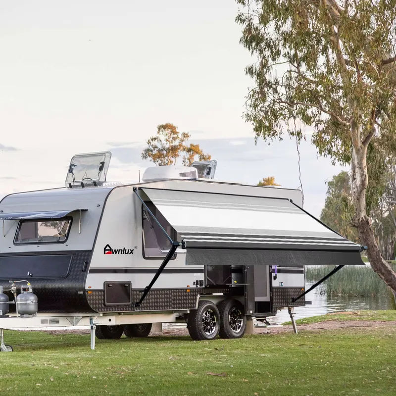 กันสาดควบคุมด้วยมือ Awnlux ราค - Outdoor In Camping บทวิจารณ์และราคา