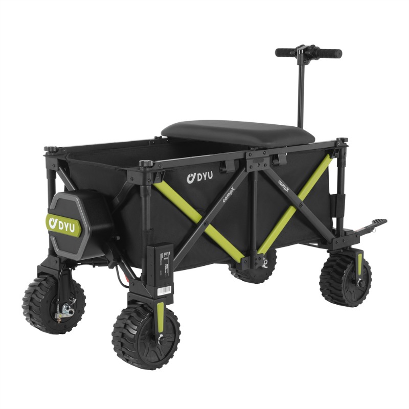รถเข็นแคมป์ปิ้งไฟฟ้าพับได้ Air - Outdoor Camping Vehicle Wagon บทวิจารณ์และราคา