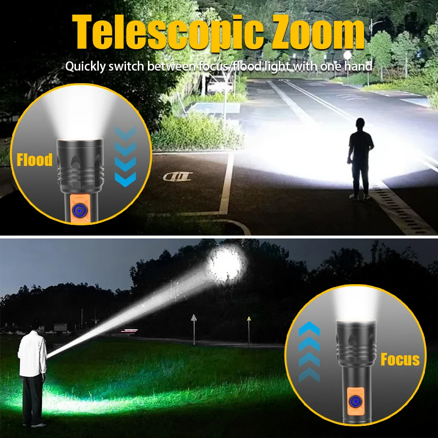 ไฟฉาย LED พลังงานสูงไฟฉายแบบชา - Outdoor Camping Lantern บทวิจารณ์และราคา