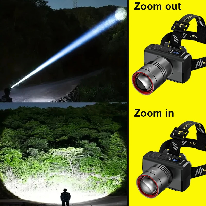 ไฟฉายคาดศีรษะแบบชาร์จไฟได้ LED - Outdoor Camping Lantern บทวิจารณ์และราคา