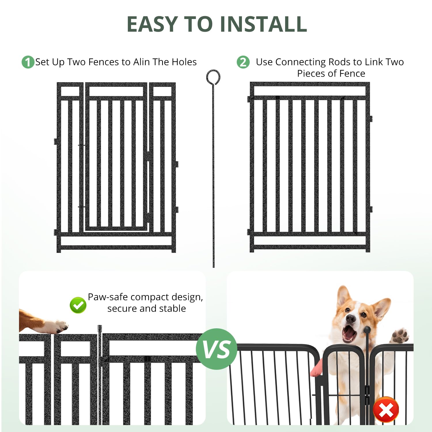 รั้วสุนัขกลางแจ้งแบบหนา ความสู - Outdoor Camping Dog Fence บทวิจารณ์และราคา