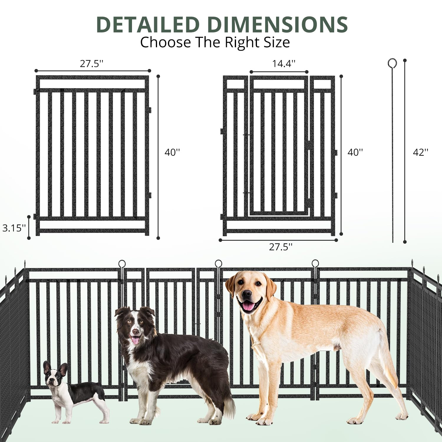 รั้วสุนัขกลางแจ้งแบบหนา ความสู - Outdoor Camping Dog Fence บทวิจารณ์และราคา