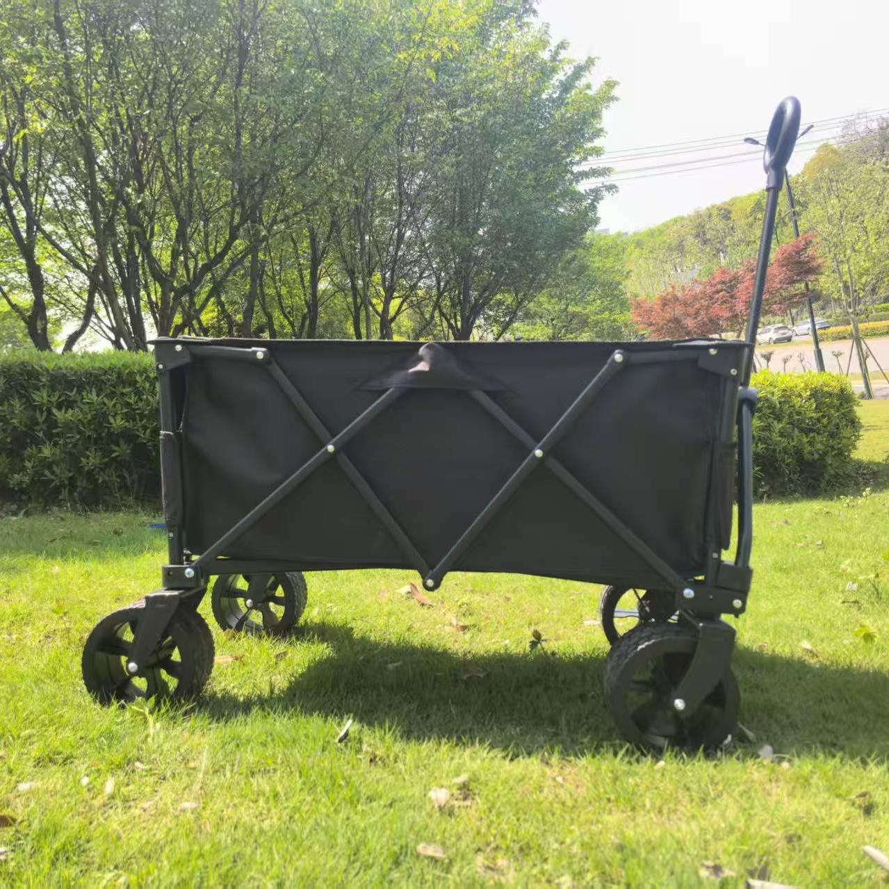 รถเข็นพับได้แบบพกพา ขนาด 160 ล - Outdoor Camping Vehicle Wagon บทวิจารณ์และราคา