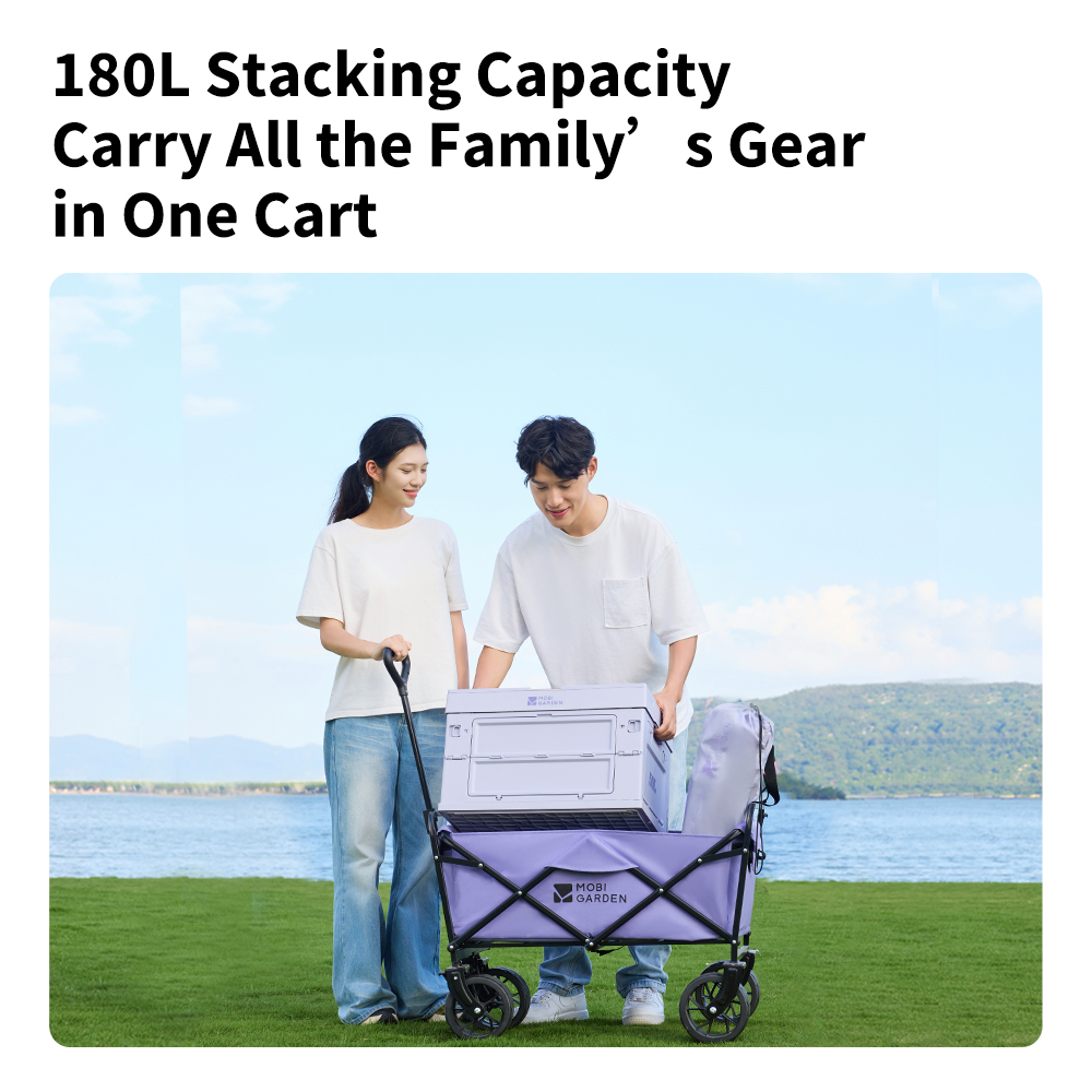 รถเข็นพับได้สี่ล้อ Mobi Garden - Outdoor Camping Vehicle Wagon บทวิจารณ์และราคา