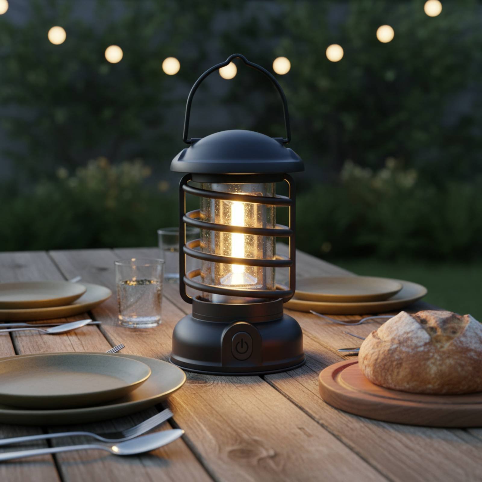 โคมไฟตั้งแคมป์สไตล์เรโทร แหล่ง - Outdoor Camping Lantern บทวิจารณ์และราคา