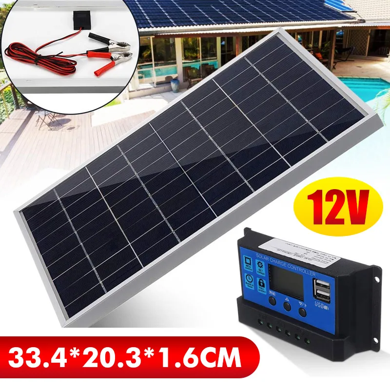ชุดแผงพลังงานแสงอาทิตย์ 50W เค - Outdoor Camping Van บทวิจารณ์และราคา