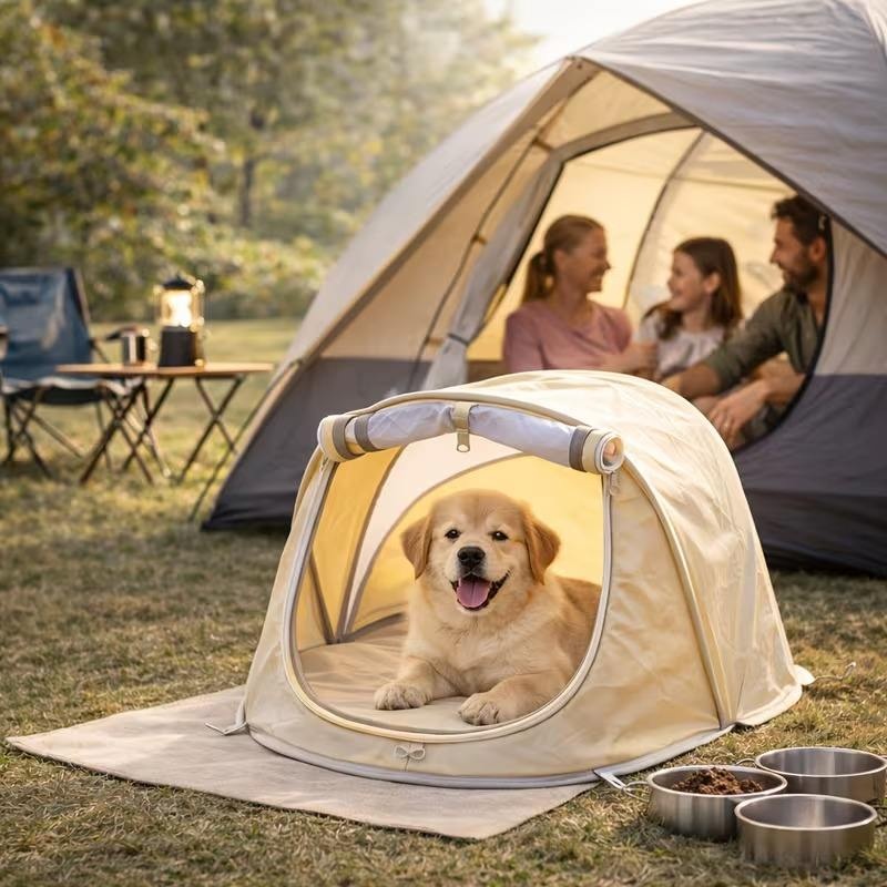 เต็นท์สุนัขแบบพกพาใหม่ ป้องกัน - Outdoor Camping Dog Fence บทวิจารณ์และราคา