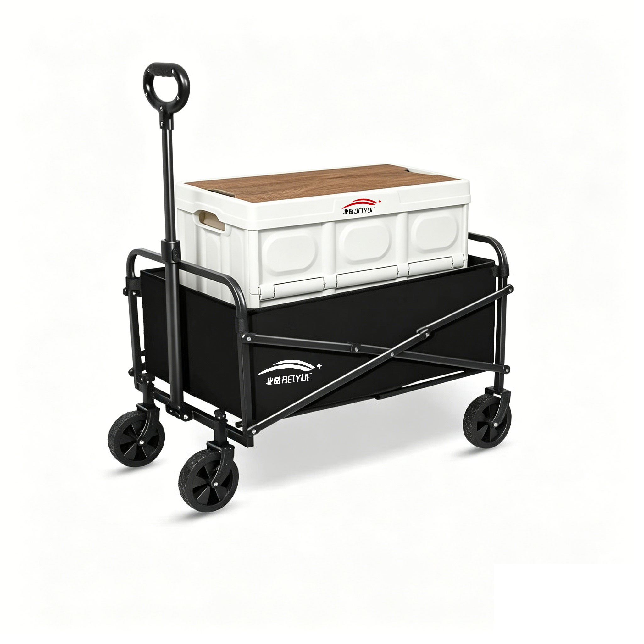 รถเข็นพับได้ขนาด 5 นิ้ว รับน้ำ - Outdoor Camping Vehicle Wagon บทวิจารณ์และราคา