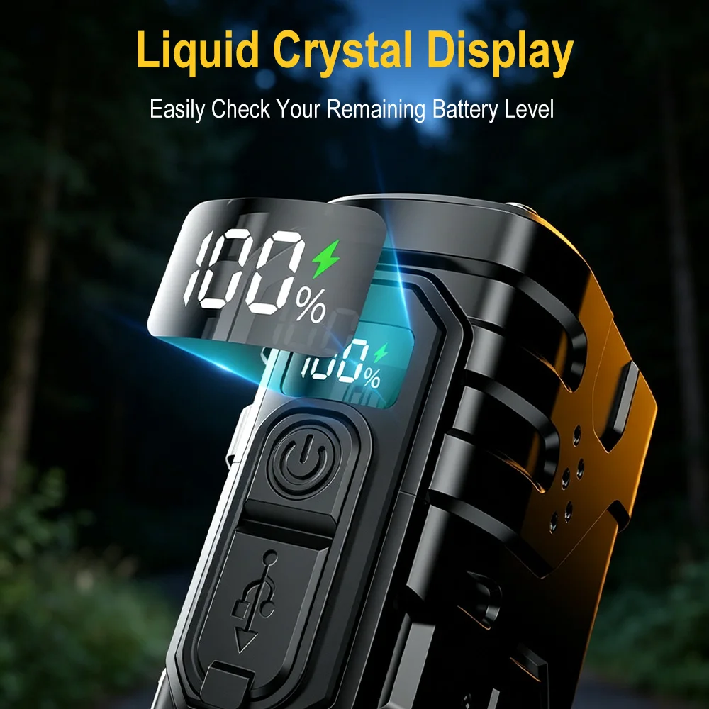 BORUIiT ไฟฉาย LED แบบหมุนมือ E - Outdoor Camping Lantern บทวิจารณ์และราคา