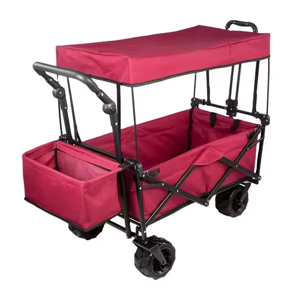 รถเข็นพับได้ขนาดใหญ่สำหรับแคมป - Outdoor Camping Vehicle Wagon บทวิจารณ์และราคา