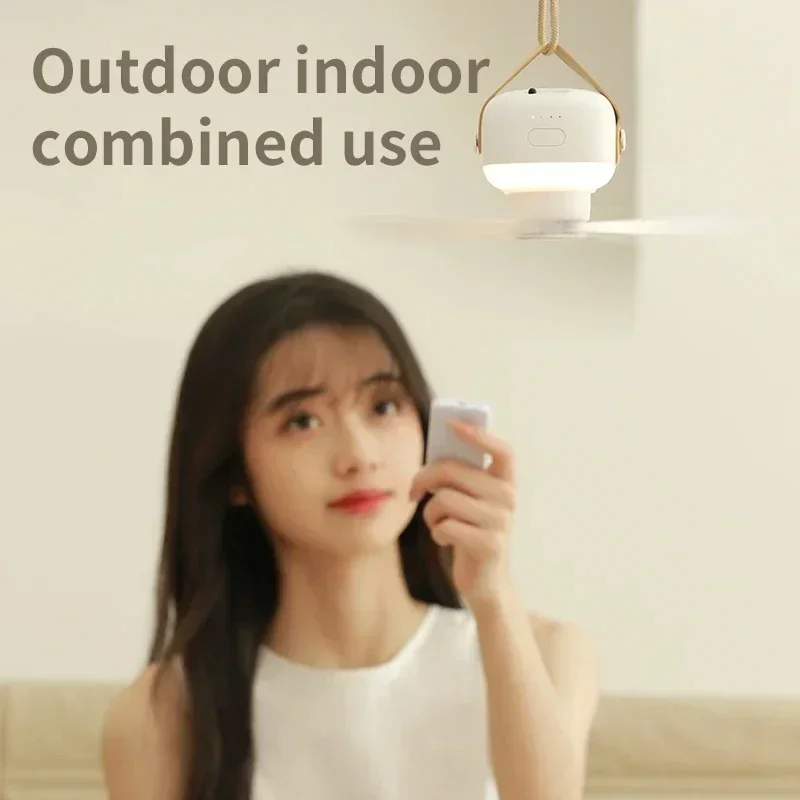 พัดลมเพดานไร้สายขนาดเล็กแบบพกพ - Outdoor Camping Ideas บทวิจารณ์และราคา