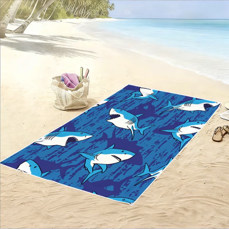 1 ชิ้น, ผ้าขนหนูชายหาดพิมพ์ลาย - Camp Towel Microfiber บทวิจารณ์และราคา
