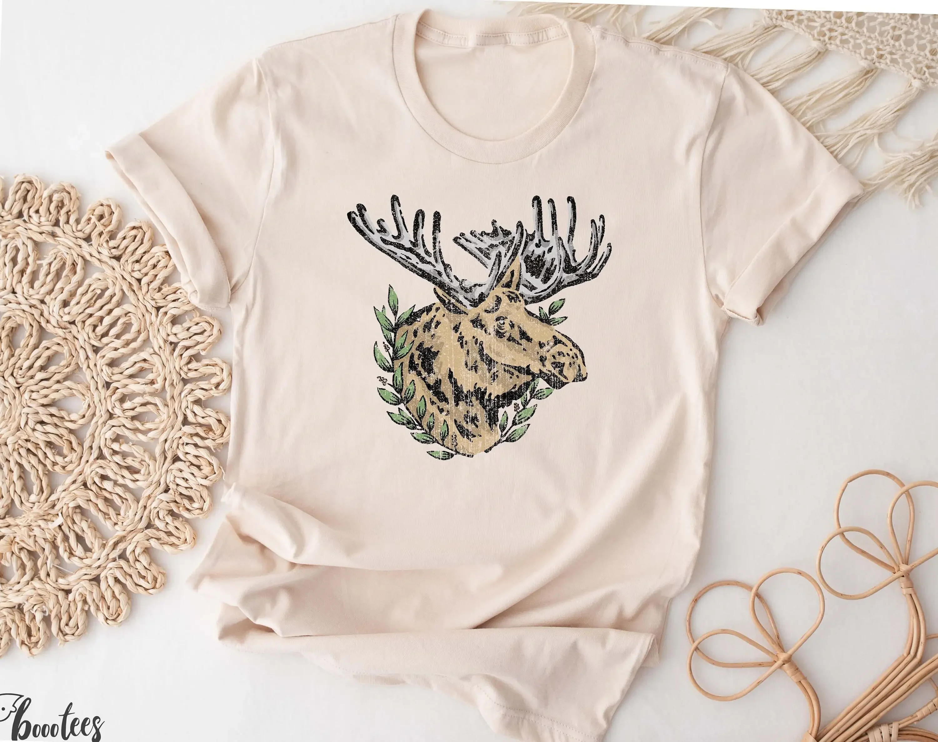 เสื้อยืดลายมูส ไอเดียของขวัญสำ - Outdoor Camping Ideas บทวิจารณ์และราคา