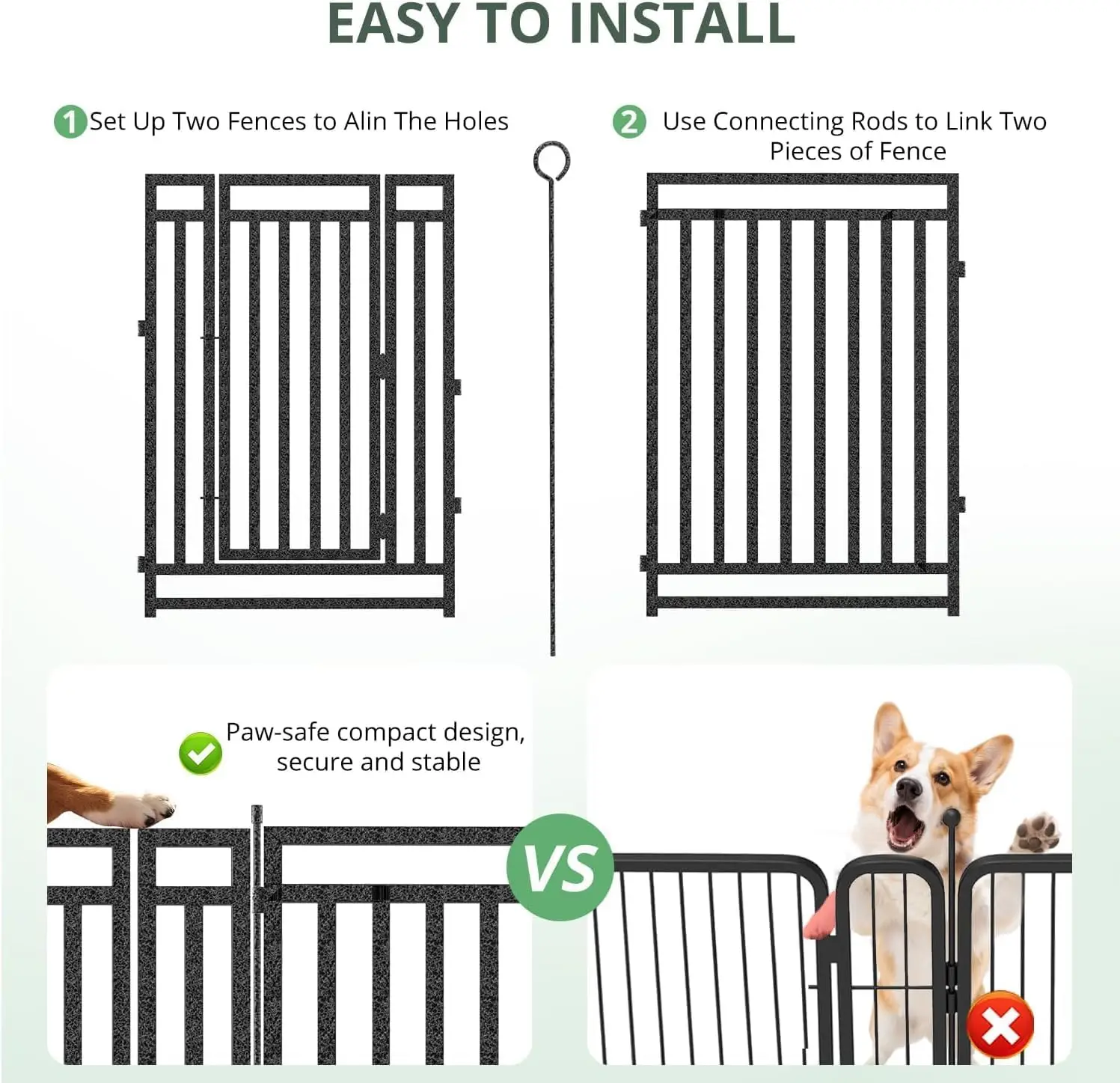 รั้วสุนัขสำหรับกลางแจ้งและในบ้ - Outdoor Camping Dog Fence บทวิจารณ์และราคา