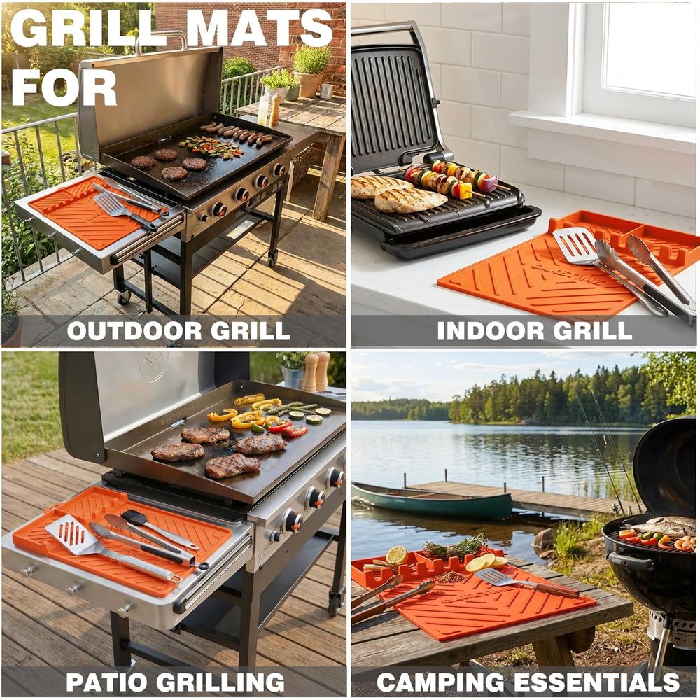 แผ่นรองย่างซิลิโคนหรืออุปกรณ์เ - Outdoor Camping Bbq บทวิจารณ์และราคา