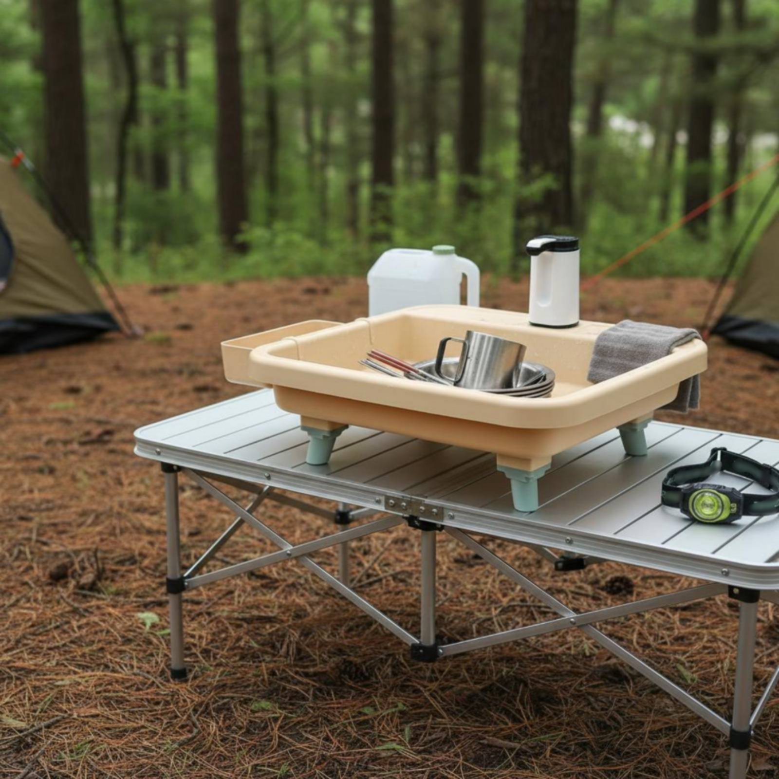 สถานีล้างมือแบบพกพา ฟังก์ชั่นป - Outdoor In Camping บทวิจารณ์และราคา