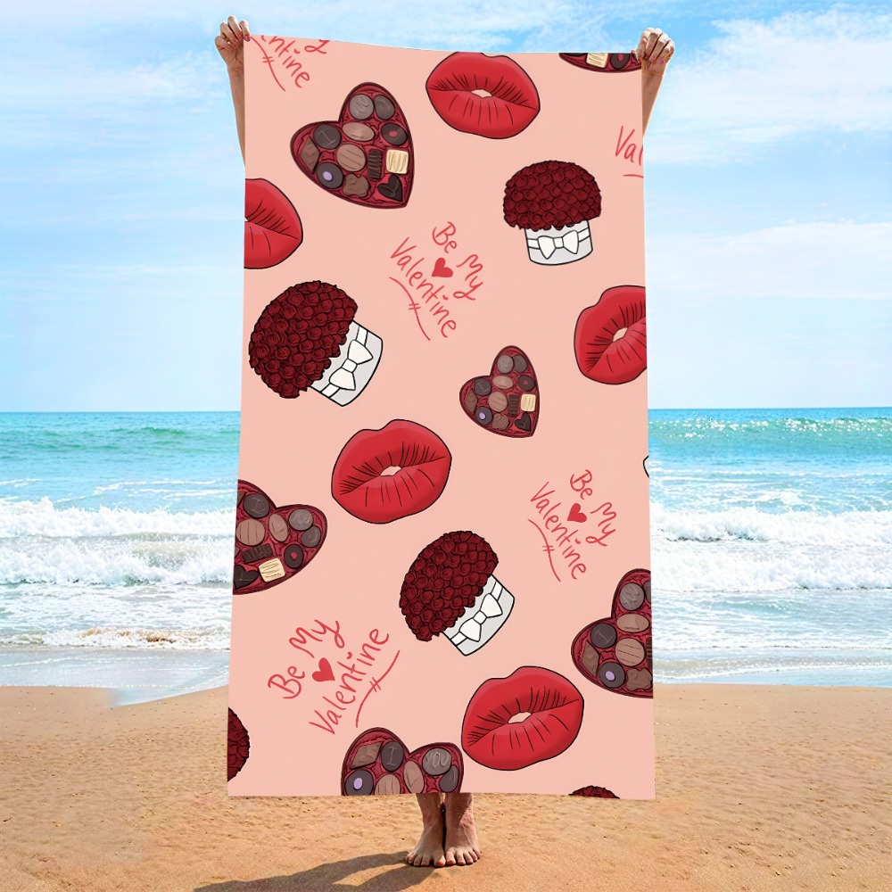 ผ้าเช็ดตัวลายหัวใจ 27x55 นิ้ว  - Camp Towel Microfiber บทวิจารณ์และราคา