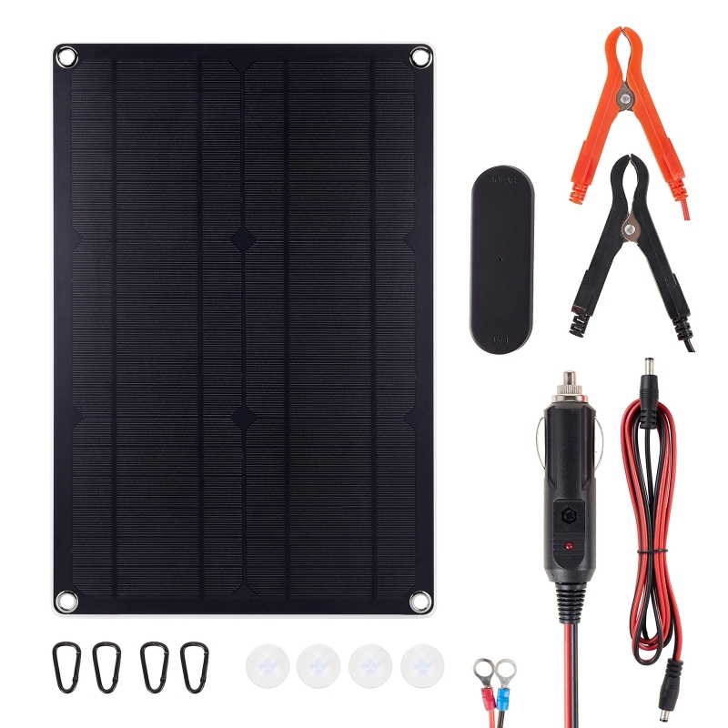 ชุดแผงโซลาร์เซลล์ 20W อัตราการ - Outdoor Camping Kit บทวิจารณ์และราคา