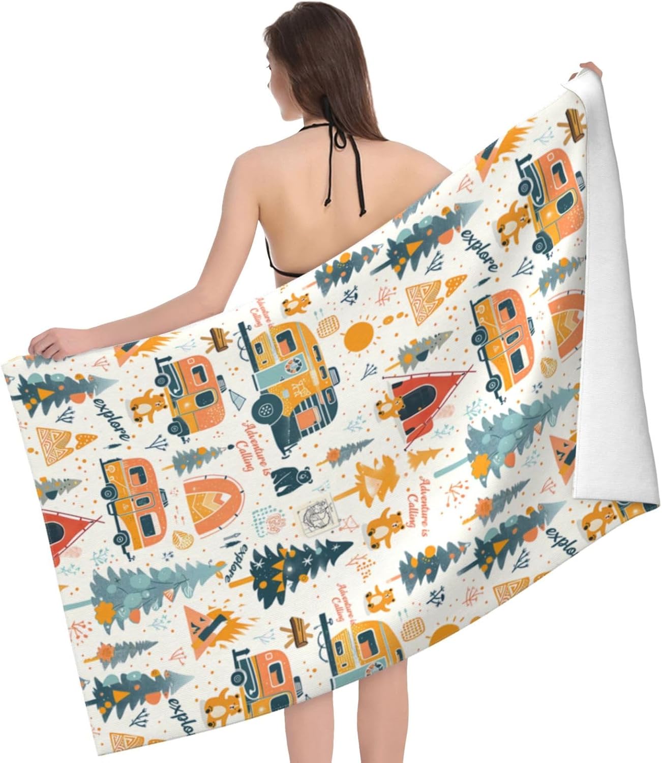 ผ้าเช็ดตัวชายหาดไมโครไฟเบอร์สำ - Camp Towel Microfiber บทวิจารณ์และราคา
