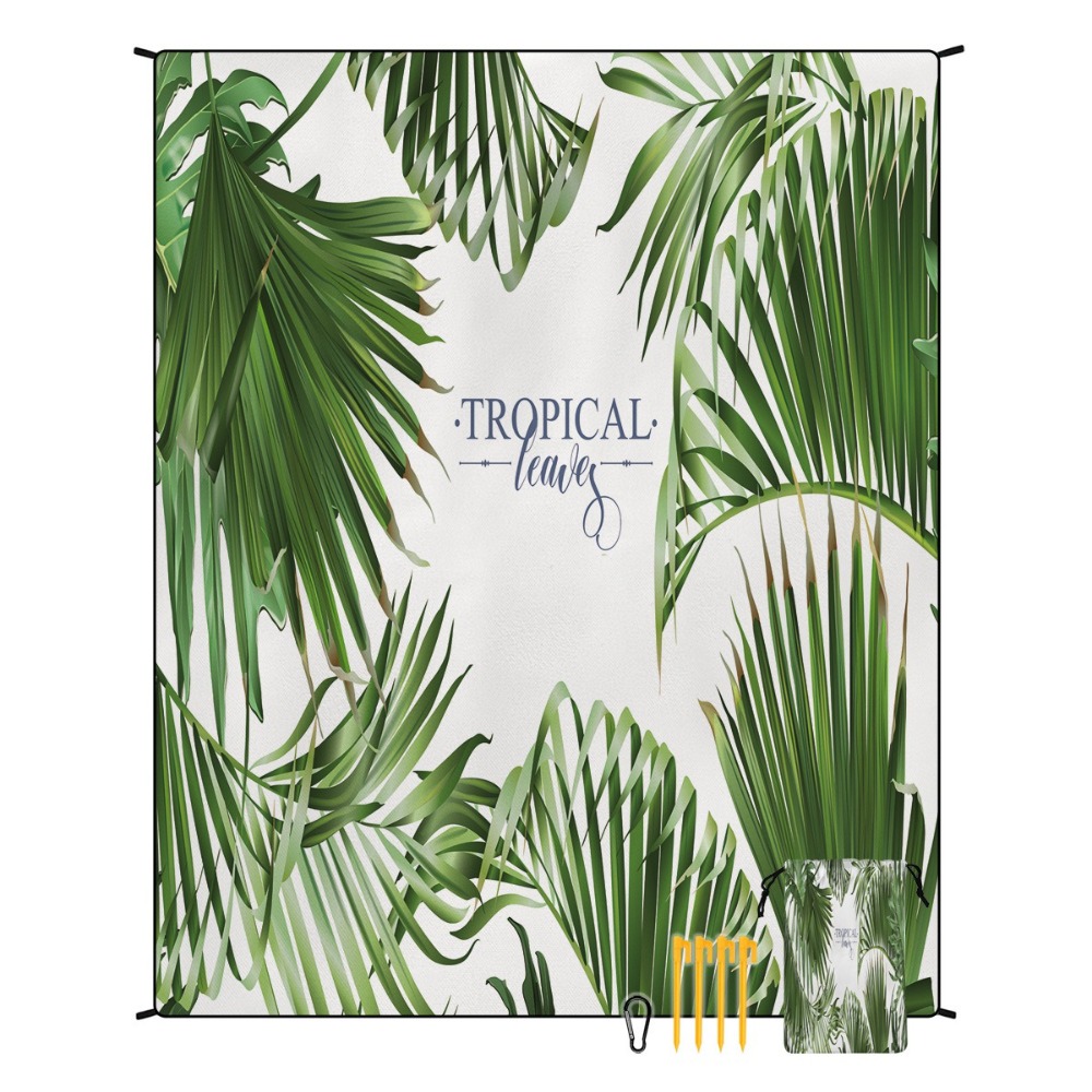 ผ้าขนหนูชายหาดลายต้นปาล์ม 71x8 - Camp Towel Microfiber บทวิจารณ์และราคา