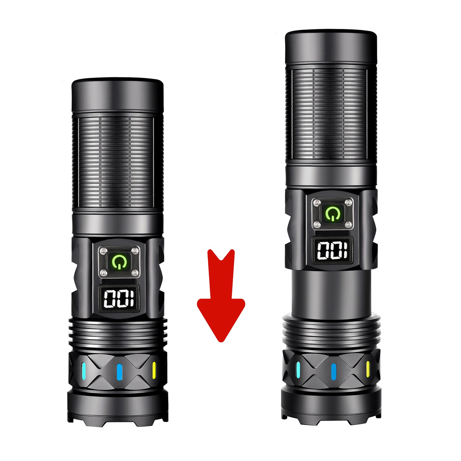 ไฟฉาย LED พลังงานสูงแบบยืดหดได - Outdoor Camping Lantern บทวิจารณ์และราคา